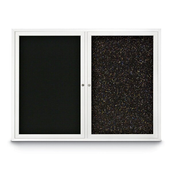 Corkboard, 60"x36", Surf/Bronze